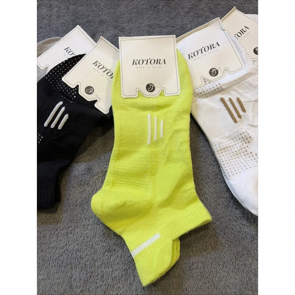 5 pairs Kotora Women's Performance Ankle socks Size(6-9)Medium 5 Colors
